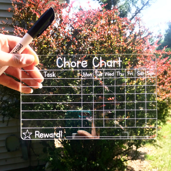 Wholesale | Chore Chart Acrylic