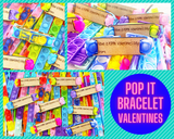 Wholesale | 10 pcs | Pop It Bracelet Valentine Wood Packs