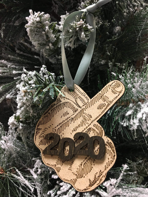F You 2020 Middle Finger Ornament