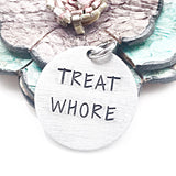 Treat Whore Pet Tag, Dog ID Tag, Dog Tags for Dogs, Funny Pet ID Tag - Lasting Impressions CT