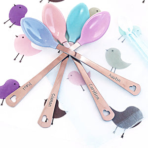 New Baby Gift-Hand Stamped Custom Baby Spoon-Baby Shower Gift-Personalized Baby Spoon - Lasting Impressions CT