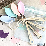 New Baby Gift-Hand Stamped Custom Baby Spoon-Baby Shower Gift-Personalized Baby Spoon - Lasting Impressions CT