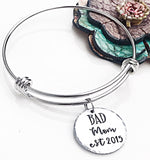 Bad Mom Hand Stamped Necklace and Bracelet - Lasting Impressions CT