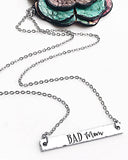 Bad Mom Hand Stamped Necklace and Bracelet - Lasting Impressions CT