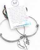 Kindergarten Mommy Daughter Bracelet Set-Personalized Back to School Gift - Lasting Impressions CT