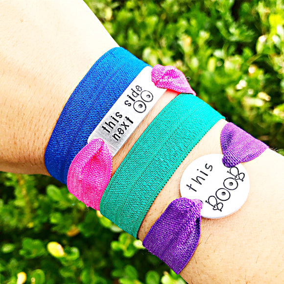 Breastfeeding Which Boob Next? Elastic Colored Bracelet - Lasting Impressions CT