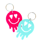 Wholesale | 10 | Drippy Smile Face Keychains - Acrylic