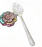 Sexy Gifts for Boyfriend Husband, Handstamped Silver Spoon, Mature Gifts - Lasting Impressions CT