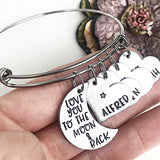 I Love You To The Moon and Back Charm Bracelet - Lasting Impressions CT