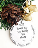 Personalized Hand Stamped Best Friend Christmas Ornament - Lasting Impressions CT