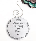 Personalized Hand Stamped Best Friend Christmas Ornament - Lasting Impressions CT