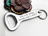 Bottle Opener Keychain for Dad - Father of the Bride Gift - Lasting Impressions CT