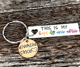 This is My Happily Ever After Custom Hand Stamped Penny Keychain Divorce Gifts for Her - Lasting Impressions CT