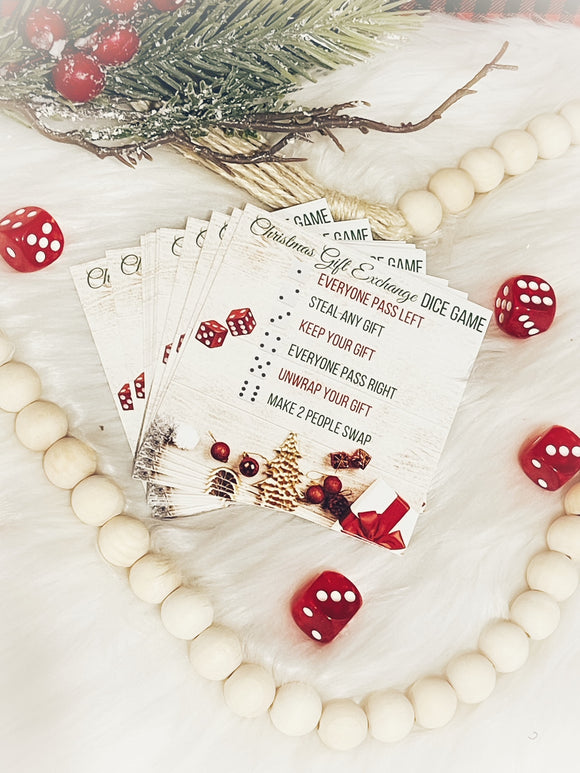 Wholesale | 1 dozen | Christmas Dice Gift Exchange Game