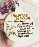 Wholesale | 1 pc | Christmas in Heaven  Chair Wood Ornament