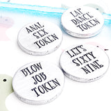 Naughty Love Sex Tokens, Blow Job Token, Anal Sex Token, Adult Love Tokens, Sex Coupons for Him - Lasting Impressions CT