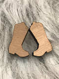 Wholesale | 1 pair | Western Walnut Wood Stud Earrings