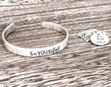 beYOUtiful Hand Stamped Custom Empowerment Cuff Bracelet or Necklace - Lasting Impressions CT