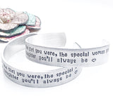 Grown Daughter Hand Stamped Personalized Cuff Bracelet - Daughter Gifts - Daughter Jewelry - Mother Daughter - Lasting Impressions CT