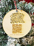 Wholesale | 1 pc | Santa Tracker QR Code Ornament