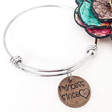 Custom Hand Stamped Penny Charm Bracelet - Princess Since Mommy Since Grandma Since - Lasting Impressions CT
