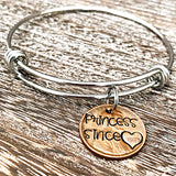 Custom Hand Stamped Penny Charm Bracelet - Princess Since Mommy Since Grandma Since - Lasting Impressions CT