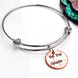 Be The Change Custom Hand Stamped Penny Charm Bracelet - Graduation 2019 Penny Gifts - Class of 2019 - Lasting Impressions CT