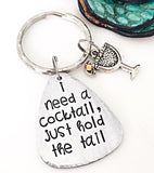 Bachelorette Party Gift for Bride to Be - Funny Cocktails Accessory Keychain - Custom and Persoalized - Lasting Impressions CT