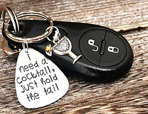 Bachelorette Party Gift for Bride to Be - Funny Cocktails Accessory Keychain - Custom and Persoalized - Lasting Impressions CT