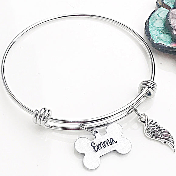Dog Memorial Bracelet, Gifts for Pet Loss, Dog Loss Bracelet, Pet Sympathy Gifts, Dog Loss Jewelry - Lasting Impressions CT