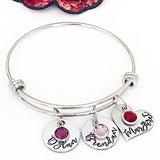 Name Charm Bracelet for Mom, Step Mom, Grandma, Mother in Law, Mother's Day Bracelet, Personalized Charm Bracelets - Lasting Impressions CT
