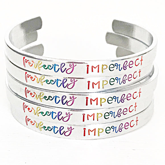 WHOLESALE Lot of 10 Perfectly Imperfect Cuff Bracelets - Lasting Impressions CT