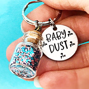 Baby Dust Keychain, Infertility Gifts, Infertility Keychain, IVF, IUI, Baby Dust - Lasting Impressions CT