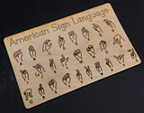 ASL American Sign Language Wood Board Tutuorial