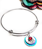 Rainbow Baby Handmade Charm Bracelet, Handstamped Personalized Custom Bracelet for Mom after Miscarriage - Lasting Impressions CT