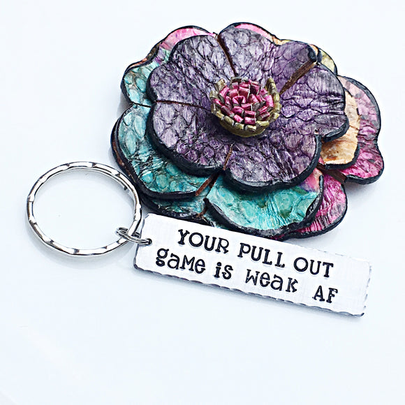 MATURE: Funny Gift for Husband or Boyfriend-Pull Out Game is Weak AF - Lasting Impressions CT