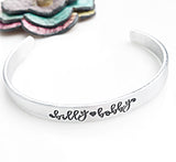 Personalized Name Cuff Bracelets, Mom Bracelet, Mother's Jewelry, Gifts for Her - Lasting Impressions CT