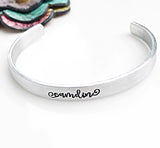 Personalized Name Cuff Bracelets, Mom Bracelet, Mother's Jewelry, Gifts for Her - Lasting Impressions CT