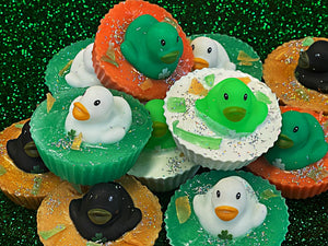 Wholesale | 6 pcs | St Patrick's Day Rubber Duck Soaps