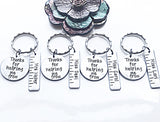 Teacher Ruler Keychain, Thanks for Helping Me Grow Keychain, Gift for Teacher, Elementary School Teacher, Preschool Teacher - Lasting Impressions CT