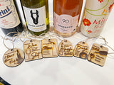 Wholesale |6| Wood Wine Charms Swag for your Bottle