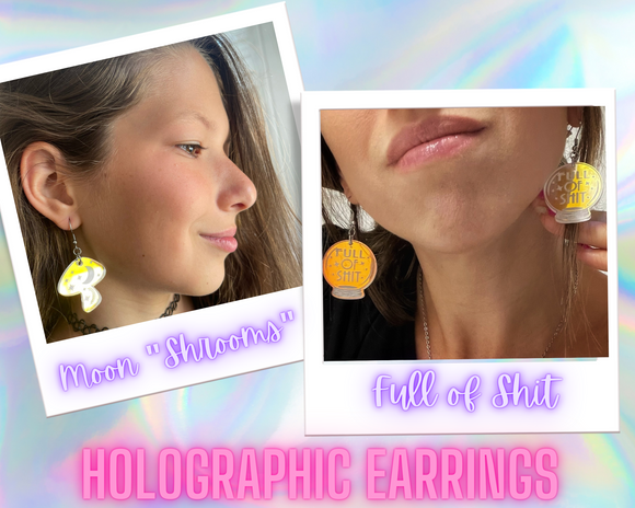 Wholesale | Holographic Halloween Drop Earrings