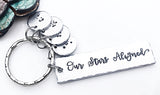 Our Stars Aligned Hand Stamped Constellation Keychain - Lasting Impressions CT