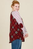 Plaid Top With Elbow Patches - Lasting Impressions CT