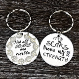 Not All Scars Are Visible Custom Handmade Keychain - Lasting Impressions CT