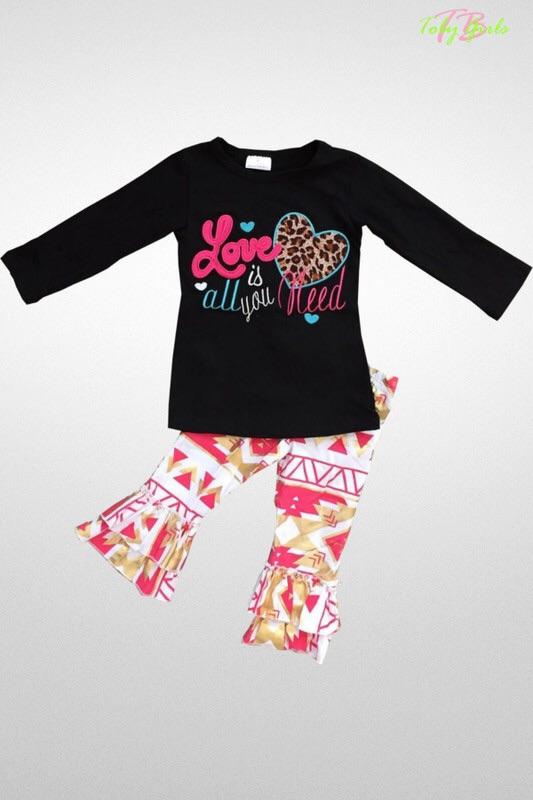 “Love Is All You Need” Girl Kids Set - Lasting Impressions CT