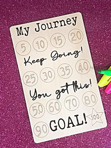 Weight Loss MY Journey Wood Board