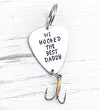Fishing lure Gift for Dad Hand stamped Custom Fathers Day Gift