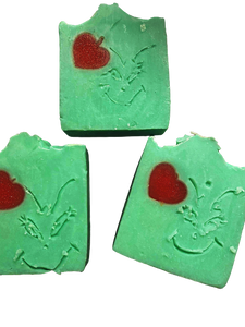 Wholesale | 1 bar | green Christmas face soap