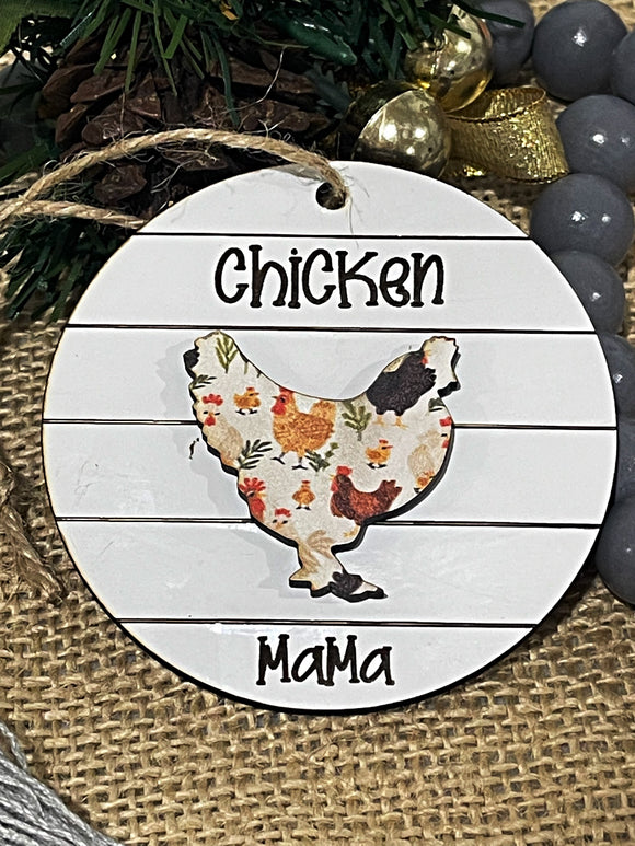 Chicken Mama Ornament